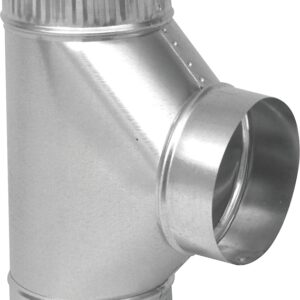 Imperial GV0899 Tee, 8 in, 26 Gauge, Galvanized Steel