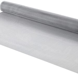 M-D 14111 Screen Mesh, 25 ft L, 4 ft W, Aluminum, Bright