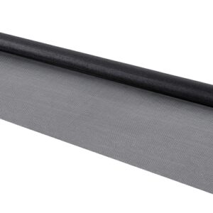 M-D 14256 Screen Mesh, 25 ft L, 60 in W, Fiberglass, Charcoal