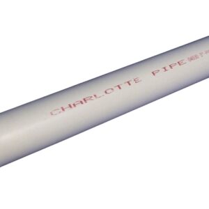 Charlotte Pipe PVC 04012B 0800 Pipe, 1-1/4 in, 20 ft L, SCH 40 Schedule, PVC, White