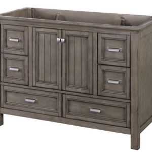 Craft + Main Brantley Series BAGV4822D Vanity, Wood, Distressed Gray, 2-Cabinet Door, 6-Drawer