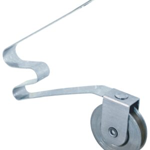 Prime-Line B 513 Roller Assembly, 1 in Dia Roller, 1/4 in W Roller, Steel, Gray