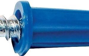 Midwest Fastener 10413 Conical Anchor with Screw, #14-16 Thread, 1-1/2 in L, Plastic