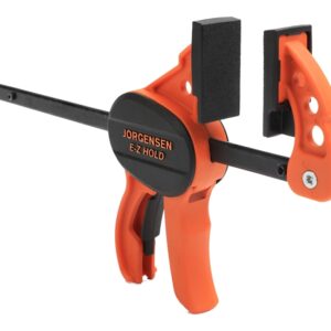 Pony E-Z HOLD Series 33804 Hobby Bar Clamp, 50 lb, 4 in Max Opening Size, 1-1/2 in D Throat, Steel Body