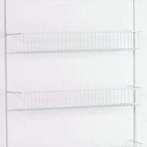 ClosetMaid 803300 4-Tier Wall Rack, 18-3/4 in OAW, 5 in OAD, 25-3/4 in OAH, Metal/Steel, White
