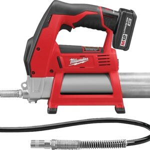 Milwaukee M12 2446-21XC Grease Gun Kit, 8000 psi Pressure