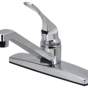 Boston Harbor PF8111A Kitchen Faucet, 1.8 gpm, 1-Handle, ABS, Chrome Plated, Lever Handle