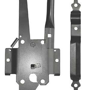 LATCH POST TRDNL DELUX STL BLK