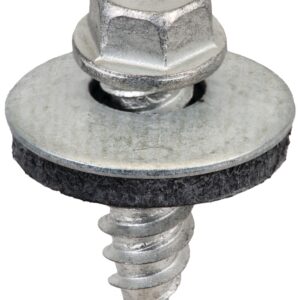 Acorn International SW-SS1234G250 Stitch Screw, #12 Thread, High-Low Thread, Hex Drive, Piercing, Self-Tapping Point