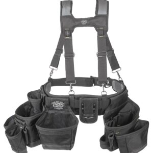 Dead On HDP369857 Framer's Suspension Rig, 52 in Waist, Poly Fabric, Black, 19-Pocket
