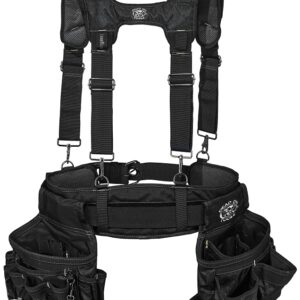 Dead On HDP411014 Electrician's Suspension Rig, 52 in Waist, Poly Fabric, 14-Pocket