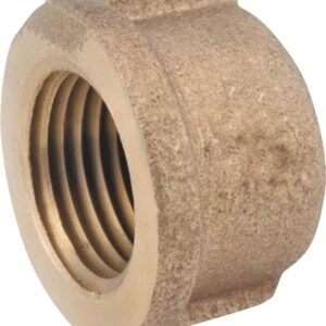 Anderson Metals 738108-06 Pipe Cap, 3/8 in, IPT, Brass, Red, 200 psi Pressure