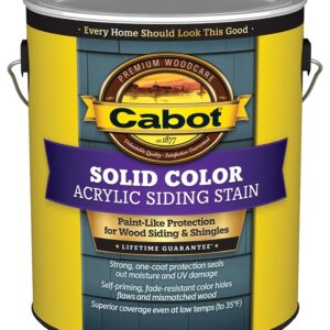 Cabot 800 140.0000812.007 Siding Stain, Ultra White, 1 gal