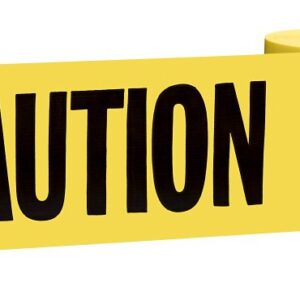 Empire 77-0201 Barricade Tape, 200 ft L, 3 in W, Yellow