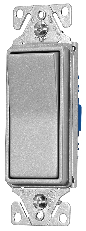 Eaton Wiring Devices 7500 Series 7501SG-K-L Rocker Switch, 15 A, 120/277 V, SPST