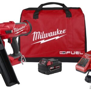 Milwaukee 2744-21 Framing Nailer Kit, Battery Included, 18 V, 5 Ah, 51 Nails Magazine, 20 to 22 deg Collation