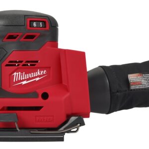 Milwaukee 2649-20 Orbital Sheet Sander, Tool Only, 18 V, 4-1/2 x 5-1/2 in Pad/Disc, 11,000 to 13,000 opm Load Speed