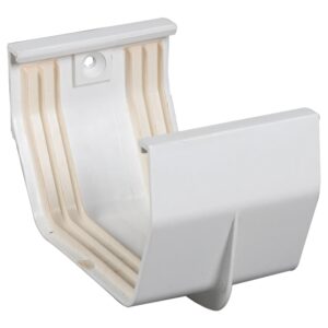 Amerimax T0505 Contemporary Gutter Joiner, 5 in Gutter, Vinyl, White
