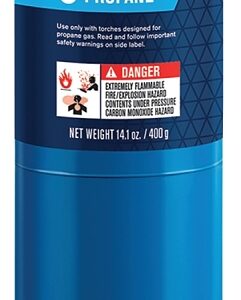 BernzOmatic 304182 Series Hand Torch Cylinder, Propane, 14.1 oz, Liquid Form