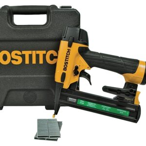 Bostitch SX1838K Stapler Kit, 7/32 in W Crown, 1/2 to 1-1/2 in L Leg, Narrow Crown Staple, 100 Magazine, 160 in-lb Air