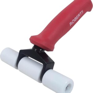 Roberts 10-170 Seam Roller, 4 in Dia Roller, Steel Roller, Soft-Grip Handle, Rubber Handle