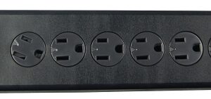 Woods 41627 Surge Protector Strip, 120 V, 15 A, 7 -Outlet, 2480 J Energy, Black