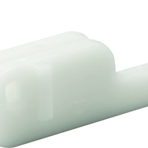 Prime-Line M 6090 Shower Door Bottom Guide and Retainer, Sliding, Plastic, White