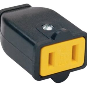 Legrand SA155CC10 Plug and Connector, 2 -Pole, 15 A, 125 V, NEMA: NEMA 1-15R, Brown