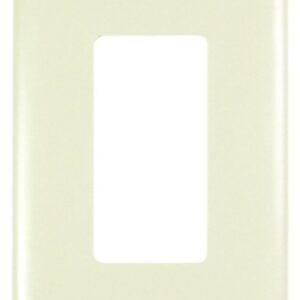 Legrand TradeMaster TPJ26LA Wallplate, 5.06 in L, 3.31 in W, 1 -Gang, Nylon, Light Almond