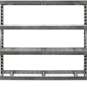 Gladiator GARS774XEG Rack Shelf, 8000 lb, 4-Shelf, 77 in OAW, 24 in OAD, 72 in OAH, Hammered Granite