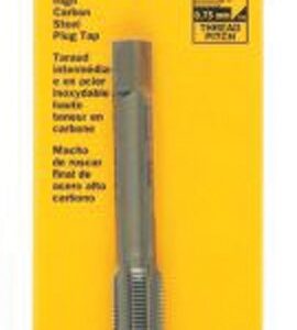 Irwin 8339 Thread Tap, 10 mm- 1.25 Thread, Plug Tap Thread, 4-Flute, HCS