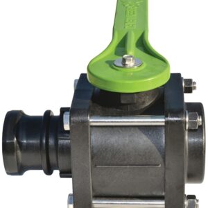 Green Leaf VF204FP Ball Valve, 2 x 2 in Connection, Female NPT x Male, 125 psi Pressure, Manual Actuator