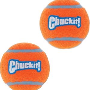 Chuckit! 74023 Dog Toy, Ball, M, Rubber, Blue/Orange