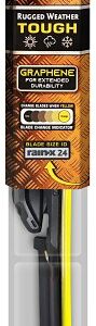 Rain-X Truck & SUV 870224 Wiper Blade, Beam Blade, 24 in L Blade, Synthetic Rubber