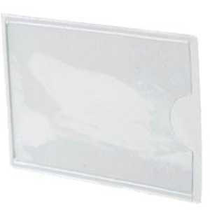 Southern Imperial R-VPT-1252 Tag Pocket, 1-1/4 in W, PVC, Clear