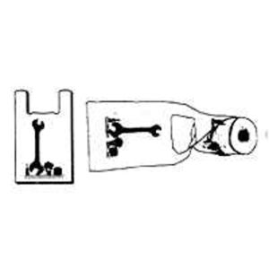 Novolex RollMate Series 8028172 T-Shirt Roll Bag, M, 6 in L, 9-1/2 in W, Plastic, White