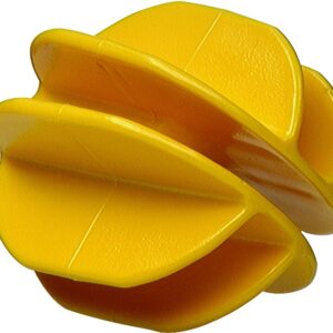 Zareba ICY-Z Corner Post Insulator, 9 to 22 ga Fence Wire, Aluminum/Steel, Plastic, Yellow