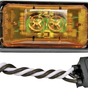 PM V153KA Marker Light Kit, 12 V, LED Lamp, Amber Lens, Bracket Mounting