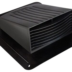 Dundas Jafine RL4PZW Roof Exhaust Cap, 4 in Duct, Co-Polymer, Black