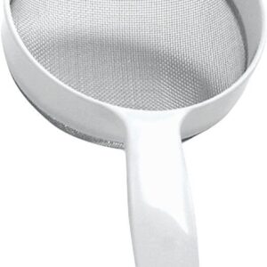 Norpro 2135 Strainer, Stainless Steel, 5 in Dia, Plastic Handle