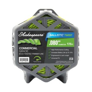 Shakespeare Ballistic 17243 Trimmer Twist Line, 0.080 in Dia, 175 ft L