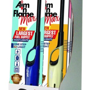 Scripto Aim 'n Flame MAX BGM19-1/12CD Utility Lighter, Assorted