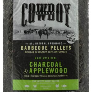 Cowboy 54120 Barbeque Pellet, 18 in L, Wood, 20 lb Bag