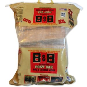 B & B Charcoal 00117 Series Cooking Log, Post Oak, Wood, 90 min Burn Time, 1.25 cu-ft