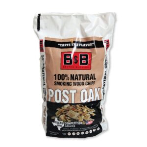 B & B Charcoal 00124 Series Smoking Chips, Post Oak, Wood, 180 cu-in