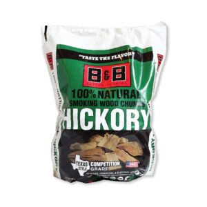 B & B Charcoal 00129 Series Smoking Chunk, Hickory, Wood, 549 cu-in