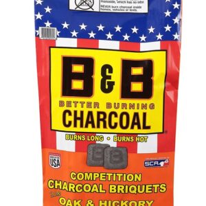 B & B Charcoal 00074 Charcoal Briquette, 17.6 lb