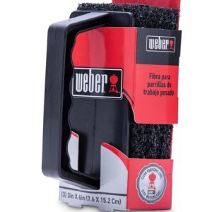 Weber 8026 Grate Grill Scrubber, Contoured Handle