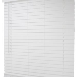 Simple Spaces FWMB-18 Blind, 64 in L, 43 in W, Faux Wood, White