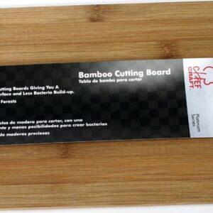 Chef Craft 21588 Cutting Board, 14 in L, 7-1/2 in W, Bamboo, Brown